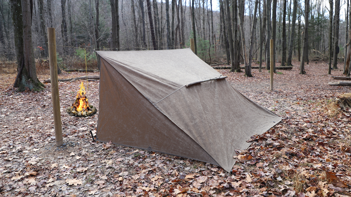 Canvas sales tarp shelter